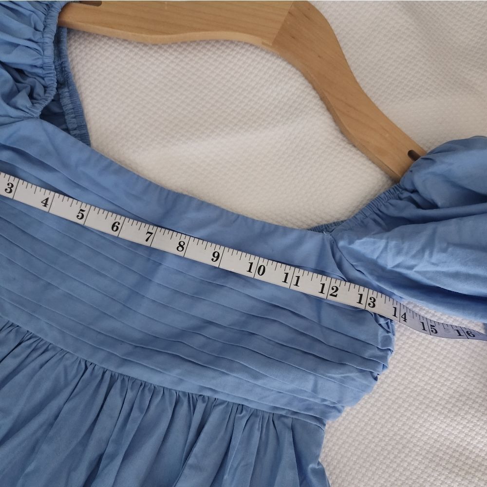 Abercrombie and fitch puff sleeve dress cotyon side pockets excellent condition - Picture 15 of 15